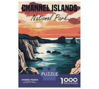 Jigsaw 1000 Pieces for Adults Channel Islands National Park Jigsaw for Adults Relaxing Games Analysis And Logic Deal As Gifts for The Whole Family 52x38cm/1000pcs