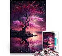 jigsaw 1000 pieces for adults Cherry Blossom Japanese Made of wood for age 14+ Challenging play toys It is ideal as a gift for the whole family。size:50x75cm/19.68x29.52inch