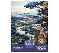 Jigsaw 1000 Pieces for Adults Chinese Landscape Painting Jigsaw for Adults Relaxing Games Analysis And Logic Deal As Gifts for The Whole Family 38x26cm/1000pcs
