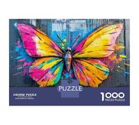 Jigsaw 1000 Pieces for Adults Colorful Butterfly Wall Art-2 Jigsaw for Adults Relax Games Difficult Hard Deal As Gifts for The Whole Family 70x50cm/1000pcs