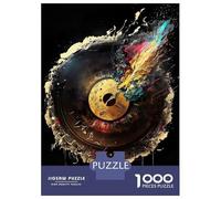 Jigsaw 1000 Pieces for Adults Colorful Golden Record Jigsaw for Adults Relax Games Difficult Hard Deal As Gifts for The Whole Family 52x38cm/1000pcs