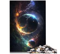jigsaw 1000 pieces for adults Colors of the Galaxy Puzzle Educational Games 26x38cm Stress Reliever Staycation Kill time