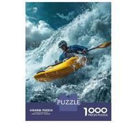 Jigsaw 1000 Pieces for Adults Conquering The Rapids Jigsaw for Adults Relax Games Difficult Hard Deal As Gifts for The Whole Family 38x26cm/1000pcs