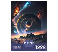 Jigsaw 1000 Pieces for Adults Cosmic Alien Landscape Adult Jigsaw Brain Teaser Game Staycation Kill Time Help The Brain Exercise 52x38cm/1000pcs