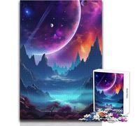 Jigsaw 1000 Pieces for Adults Cosmic Universe Dreamscape Wonderful for Lazy Leisure Days Reliable Tight Fitting Cut Toy Size 38x26cm