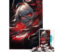 Jigsaw 1000 Pieces for Adults Crazy Gaming Girl Impossible Game Addictive Toys to Cultivate Patience Birthday Gifts For Family Fun (Size 38x52cm)