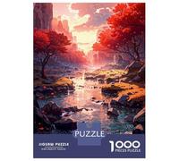 Jigsaw 1000 Pieces for Adults Crimson Valley Adult Jigsaw Brain Teaser Game Staycation Kill Time Help The Brain Exercise 70x50cm/1000pcs