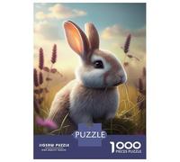 Jigsaw 1000 Pieces for Adults Cute Rabbit Forest Animal Jigsaw for Adults Relaxing Games Analysis And Logic Deal As Gifts for The Whole Family 38x26cm/1000pcs