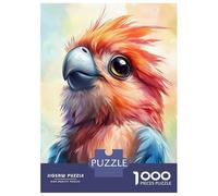 Jigsaw 1000 Pieces for Adults Cute Watercolor Parrot Jigsaw for Adults Relaxing Games Analysis And Logic Deal As Gifts for The Whole Family 70x50cm/1000pcs