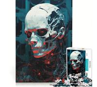 Jigsaw 1000 Pieces for Adults Cyborg AI, Hands-on Game, Hand Speed Race, with Fully Interlocking Randomly Shaped Pieces 38x26cm