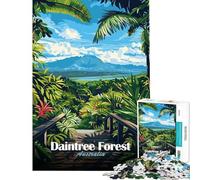 Jigsaw 1000 Pieces for Adults Daintree Forest, Australia Jigsaw Puzzle Family Games Staycation Kill Time Deal As Gifts for The Whole Family (Size 50x75cm)
