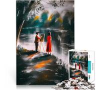 jigsaw 1000 pieces for adults Dappled Light on the Seine Stress Reliever Staycation Kill time Great Gift for Games 50x70cm