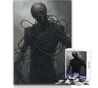 Jigsaw 1000 Pieces for Adults Dark, Twisted Figure, Demonic Roots Unwind during Free Time Clean Cut Seamless Interlock Toy Size 50x75cm