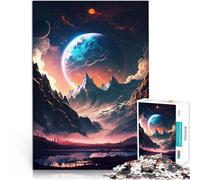 jigsaw 1000 pieces for adults Dawn of Planet Landscape pädagogische Herausforderung Künstlersammlung, Bildende Kunst75x50cm