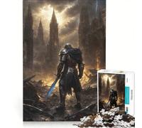 Jigsaw 1000 Pieces for Adults Defiance in The Ruins, Educational Game, Difficult And Challenge, Artists Collection, Fine Art 50x75cm