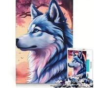 Jigsaw 1000 Pieces for Adults Dog Cherry Blossom Educational Game Difficult And Challenge Artists Collection Fine Art 50x75cm