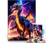 jigsaw 1000 pieces for adults Dragon of the galaxy Stressabbau Staycation Zeit totschlagen Kunstwerk Geschenk38x52cm