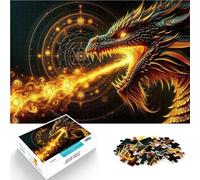 jigsaw 1000 pieces for adults Dragon Spells Made of wood for age 14+ Antistress Vacation at home Killing time Family Fun Gift。size:50x75cm/19.68x29.52inch
