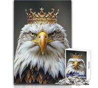 Jigsaw 1000 Pieces for Adults Eagle King Wonderful for Lazy Leisure Days Reliable Tight Fitting Cut Toy Size 50x75cm