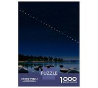 Jigsaw 1000 Pieces for Adults Eclipse by Lake Tahoe Adult Jigsaw Brain Teaser Game Staycation Kill Time Help The Brain Exercise 38x26cm/1000pcs
