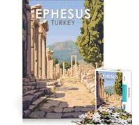 Jigsaw 1000 Pieces for Adults Ephesus Turkey, Educational Game, Difficult And Challenge, Artists Collection, Fine Art 38x26cm