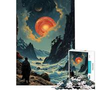 Jigsaw 1000 Pieces for Adults Explorer on Unknown Planet Adult Jigsaw Puzzle Hands-on Game Precision Cutting Stress Reduction Gifts (Size 38x26cm)