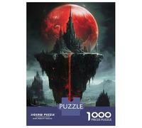 Jigsaw 1000 Pieces for Adults Fantasy Blood Moon Jigsaw for Adults Relax Games Difficult Hard Deal As Gifts for The Whole Family 52x38cm/1000pcs