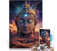 jigsaw 1000 pieces for adults Fantasy Buddha Statue Challenging Game 26x38cm Suitable for desktop decoration for and Age 14 Years Up