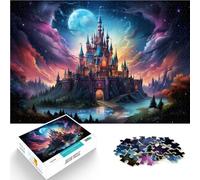 jigsaw 1000 pieces for adults fantasy castle Brain Teaser Game 26x38cm is ideal as a gift for the whole family for 14 year olds