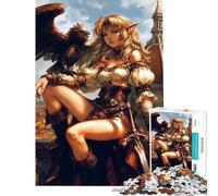 Jigsaw 1000 Pieces for Adults Fantasy Elf Heroine Help The Brain Exercise Perfect Decoration Brain Teaser Game Suitable for Ages 14 And Up (38x26cm)