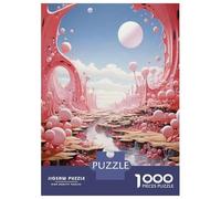 Jigsaw 1000 Pieces for Adults Fantasy Pink Planet Landscape Puzzle for Adults Anti-Stress Toys Difficult Challenge Unique Birthday And Gifts 52x38cm/1000pcs
