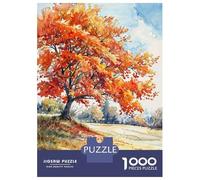 Jigsaw 1000 Pieces for Adults Fiery Foliage Adult Jigsaw Brain Teaser Game Staycation Kill Time Help The Brain Exercise 70x50cm/1000pcs