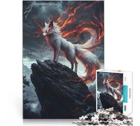 jigsaw 1000 pieces for adults Fiery Fox Spirit Help the brain exercise addictive toys to cultivate patience for Home Decoration 50x70cm