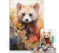Jigsaw 1000 Pieces for Adults Fiona The Ferrets Fantastic, Educational Game, Difficult And Challenge, Artists Collection, Fine Art 50x75cm