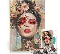 Jigsaw 1000 Pieces for Adults Floral Empress Women, Educational Game, Difficult And Challenge, Artists Collection, Fine Art 50x75cm
