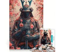 Jigsaw 1000 Pieces for Adults Floral Samurai Chronicles, Hands-on Game, Hand Speed Race, with Fully Interlocking Randomly Shaped Pieces 38X52CM
