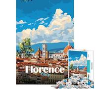 Jigsaw 1000 Pieces for Adults Florence, Italy Cityscape Help The Brain Exercise Perfect Decoration Brain Teaser Game Suitable for Ages 14 And Up (38x52cm)
