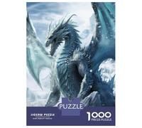 Jigsaw 1000 Pieces for Adults Frozen Dragon in Ice World Adult Jigsaw Brain Teaser Game Staycation Kill Time Help The Brain Exercise 52x38cm/1000pcs