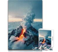 Jigsaw 1000 Pieces for Adults Frozen Fury Relaxing Peaceful Indoor Fun Accurate Piece Cutting Play Toy Size 38x52cm