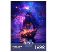 Jigsaw 1000 Pieces for Adults Galactic Sail Voyage Jigsaw for Adults Relax Games Difficult Hard Deal As Gifts for The Whole Family 52x38cm/1000pcs