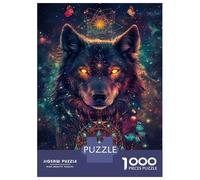 Jigsaw 1000 Pieces for Adults Galactic Wolf Vision Jigsaw for Adults Relax Games Difficult Hard Deal As Gifts for The Whole Family 52x38cm/1000pcs