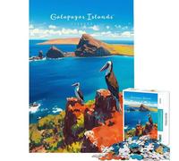 Jigsaw 1000 Pieces for Adults Galapagos Islands Explore Brain Intelligence Challenge Addictive Toys Hands-on Game Wall Art Gifts Ideas (size 50x75cm)