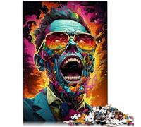 jigsaw 1000 pieces for adults gangster zombies Interesting Stress Reduction Jigsaw Puzzles 26x38cm with Matching Poster and Trivia Sheet
