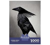 Jigsaw 1000 Pieces for Adults Geometric Raven Jigsaw for Adults Relaxing Games Analysis And Logic Deal As Gifts for The Whole Family 38x26cm/1000pcs