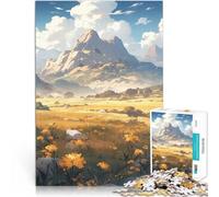 jigsaw 1000 pieces for adults Golden Meadows Mountain pädagogische Herausforderung Die Liebe zwischen Paaren stärken75x50cm