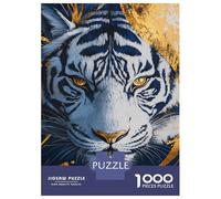 Jigsaw 1000 Pieces for Adults Golden Tiger Majesty -1 Jigsaw for Adults Relax Games Difficult Hard Deal As Gifts for The Whole Family 38x26cm/1000pcs