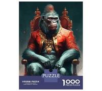 Jigsaw 1000 Pieces for Adults Gorilla Mysticism Jigsaw for Adults Relax Games Difficult Hard Deal As Gifts for The Whole Family 38x26cm/1000pcs