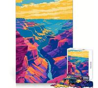 Jigsaw 1000 Pieces for Adults Grand Canyon Travel Art Fine Edge Craft Mind Skill Fun Relax Game Play Birthday Game Gift (38x26cm)