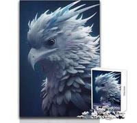 Jigsaw 1000 Pieces for Adults Gryphon Harpy Eagle Bird Relaxing Peaceful Indoor Fun Accurate Piece Cutting Play Toy Size 38x26cm