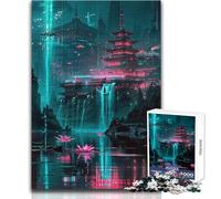 Jigsaw 1000 Pieces for Adults Guarded Shrine Wonderful for Lazy Leisure Days Reliable Tight Fitting Cut Toy Size 50x75cm